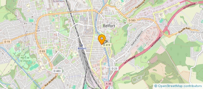 localisation de l'entreprise SCI PPMC à BELFORT