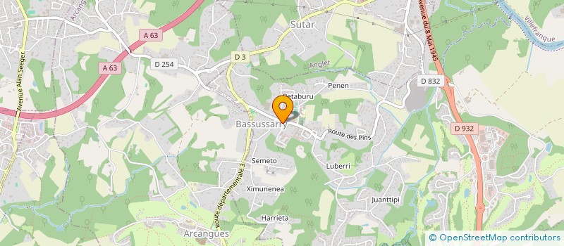 localisation de l'entreprise SCI PPNP à BIARRITZ