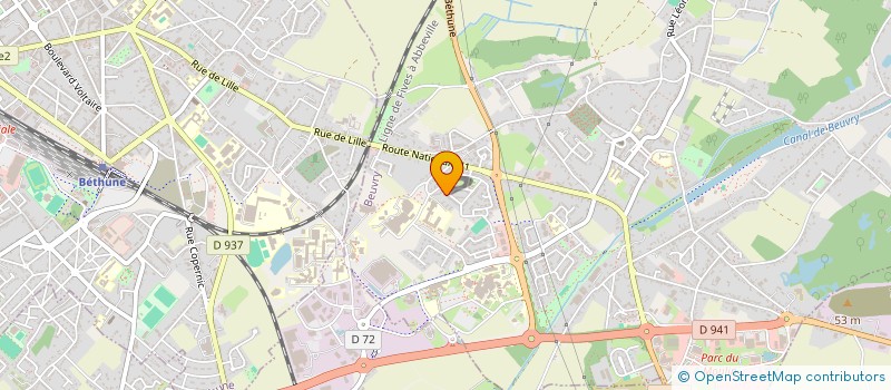 localisation de l'entreprise SCI PPPOPO  BEUVRY