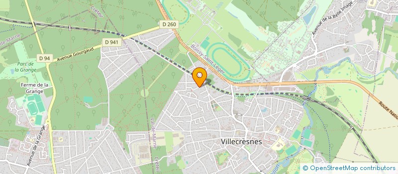 localisation de l'entreprise SCI PPROSE  VILLECRESNES