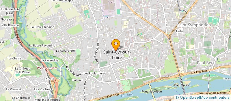 localisation de l'entreprise SCI PPRP  SAINT-CYR-SUR-LOIRE
