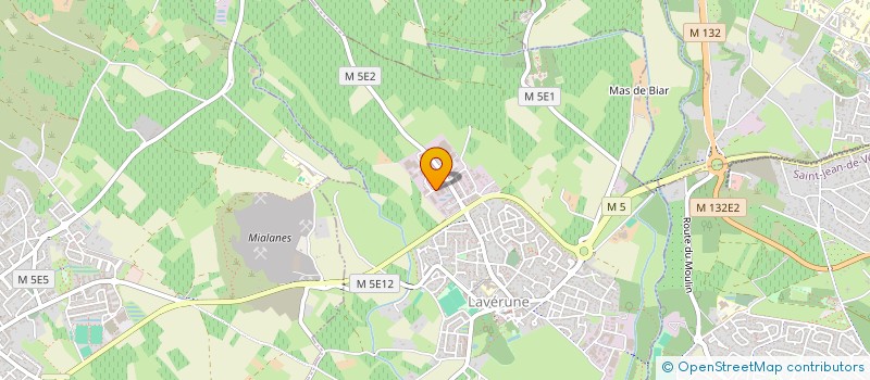 localisation de l'entreprise SCI PPS  LAVERUNE