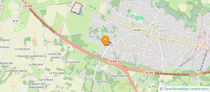 localisation de l'entreprise SCI PR DES MOULINS  SAUTRON