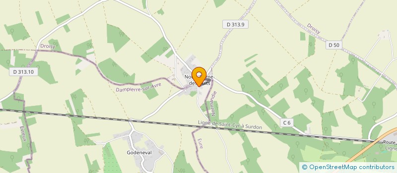 localisation de l'entreprise SCI PR2B à DAMPIERRE-SUR-AVRE