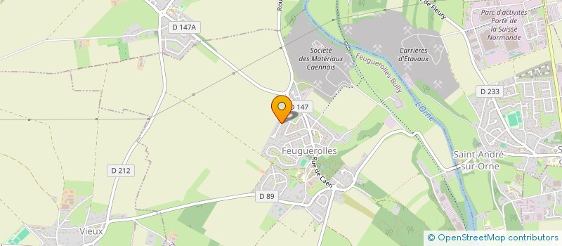 localisation de l'entreprise SCI PRAB  FEUGUEROLLES-BULLY