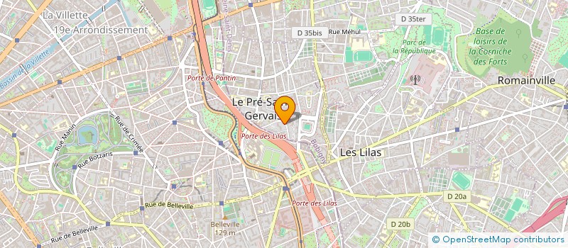 localisation de l'entreprise SCI PRACHAY à LE PRE-SAINT-GERVAIS