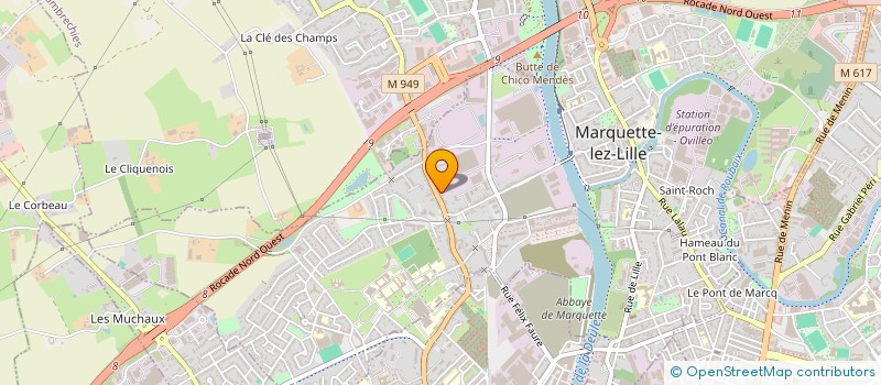 localisation de l'entreprise SCI PRADA  MARQUETTE-LEZ-LILLE