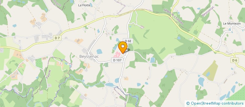 localisation de l'entreprise SCI PRADEAUX -  DOMAINE DE BEYSSENAC  BEYSSENAC