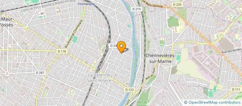 localisation de l'entreprise SCI PRADEL à SAINT-MAUR-DES-FOSSES
