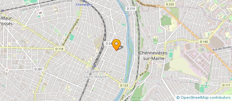 localisation de l'entreprise SCI PRADEL - LE PARVIS DE SAINT MAUR à SAINT-MAUR-DES-FOSSES