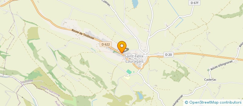 localisation de l'entreprise SCI PRADELET  SAINT-FELIX-LAURAGAIS