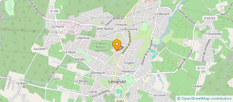 localisation de l'entreprise SCI PRADESMATHS  LEOGNAN