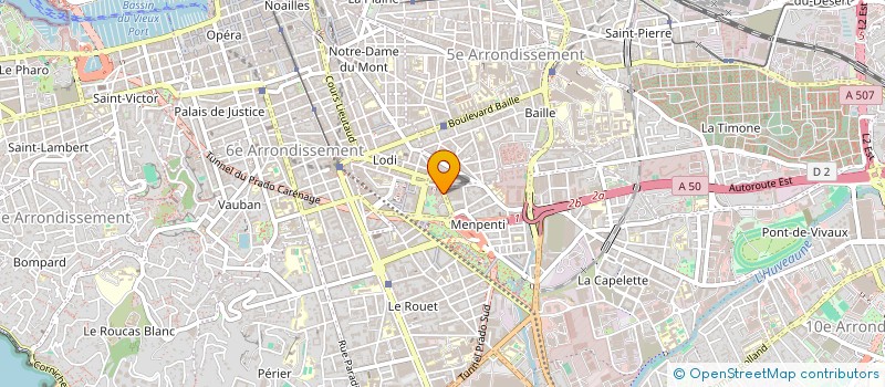 localisation de l'entreprise SCI PRADO MAURES à MARSEILLE