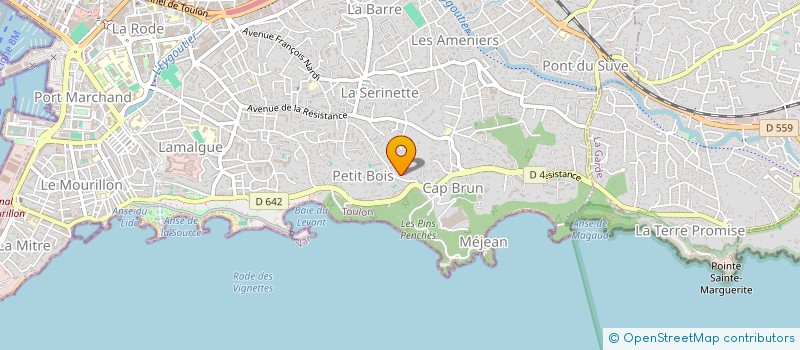 localisation de l'entreprise SCI PRADO MAZARGUES  TOULON