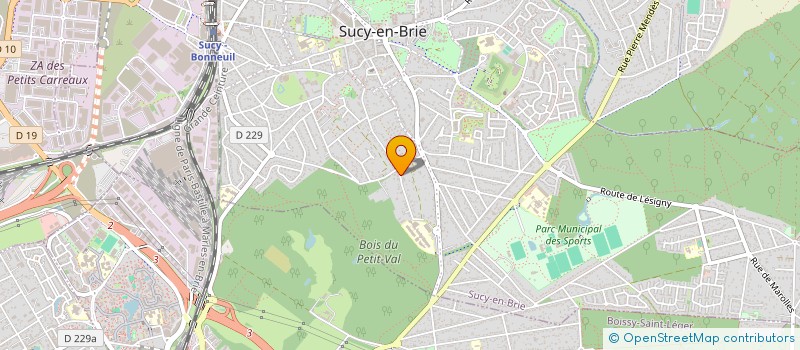 localisation de l'entreprise SCI PRADO PHARMA  SUCY-EN-BRIE