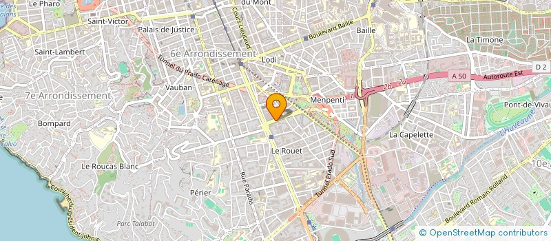localisation de l'entreprise SCI PRADO VERT à MARSEILLE