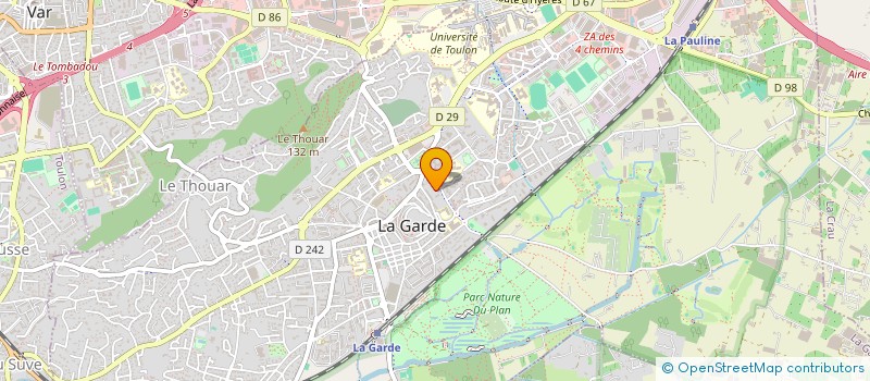 localisation de l'entreprise SCI PRADOUX à LA GARDE