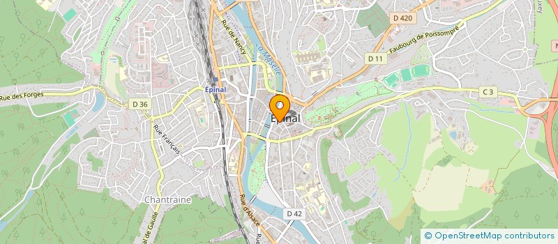 localisation de l'entreprise SCI PRAECO à EPINAL