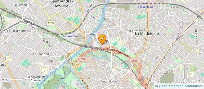 localisation de l'entreprise SCI PRAEDIUM à LA MADELEINE