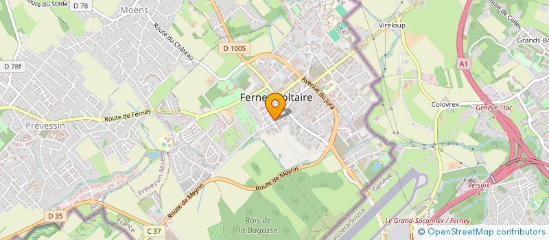 localisation de l'entreprise SCI PRAESIDIO à FERNEY-VOLTAIRE