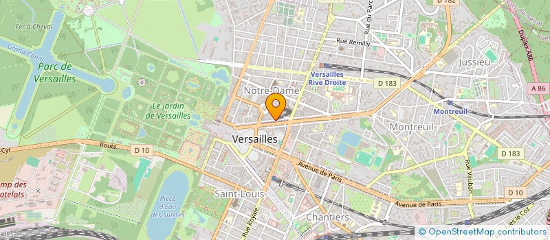localisation de l'entreprise SCI PRAETOR à VERSAILLES