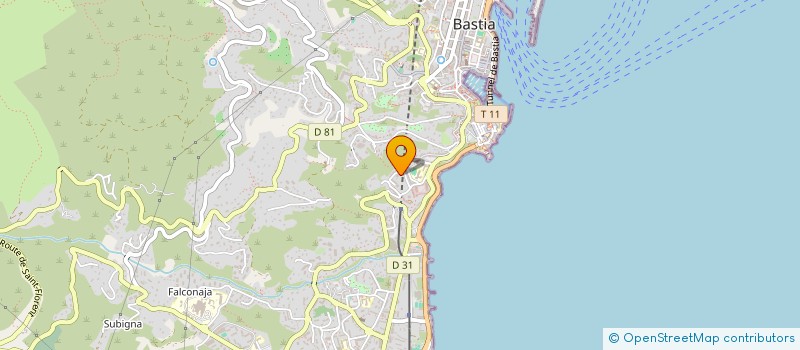 localisation de l'entreprise SCI PRAEVA à BASTIA