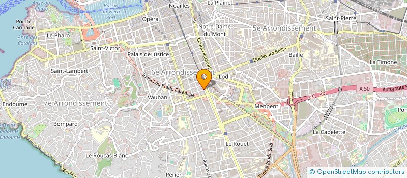 localisation de l'entreprise SCI PRAFAL à MARSEILLE