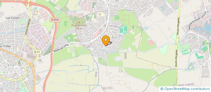 localisation de l'entreprise SCI PRAG  ELNE