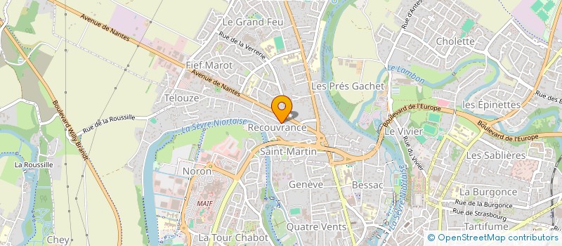 localisation de l'entreprise SCI PRAHA  NIORT