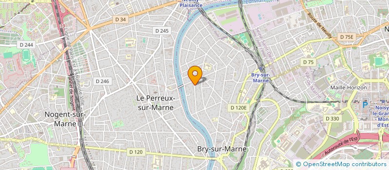 localisation de l'entreprise SCI PRAIRIE  BRY-SUR-MARNE