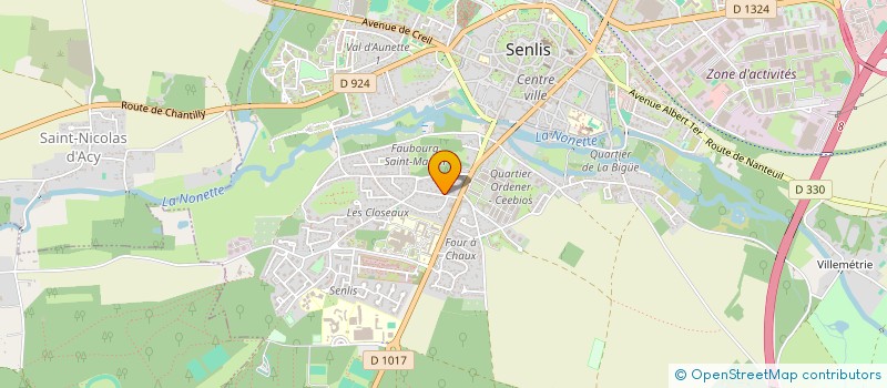 localisation de l'entreprise SCI PRAIRIE DE PONT  SENLIS