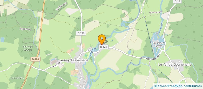 localisation de l'entreprise SCI PRAJ  LES AYNANS