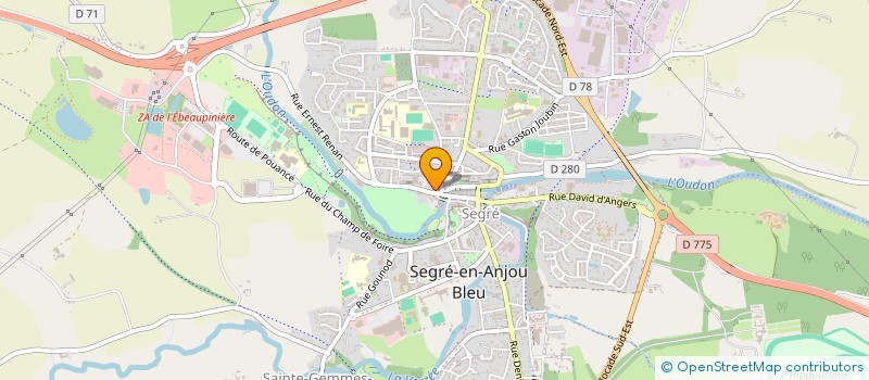 localisation de l'entreprise SCI PRAJINEL à SEGRE-EN-ANJOU BLEU