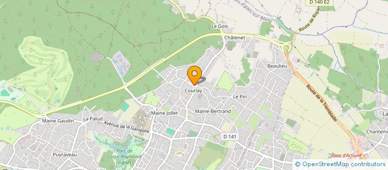 localisation de l'entreprise SCI PRALIN  SAINT-PALAIS-SUR-MER