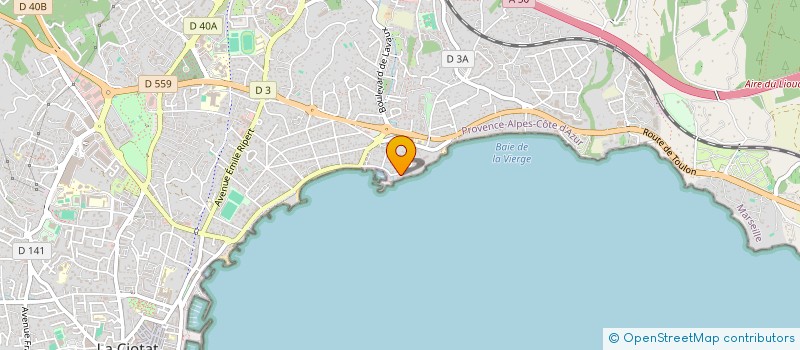 localisation de l'entreprise SCI PRALIN  LA CIOTAT