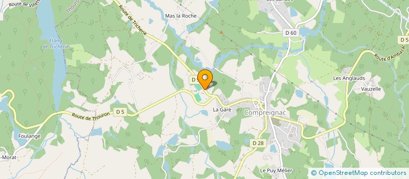 localisation de l'entreprise SCI PRALINE  LA SOUTERRAINE