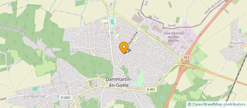 localisation de l'entreprise SCI PRALONAY  DAMMARTIN-EN-GOELE