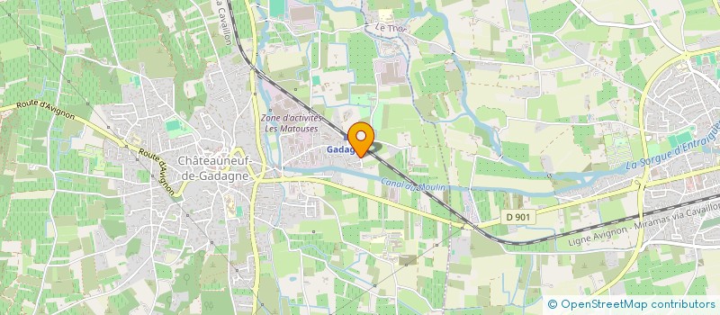 localisation de l'entreprise SCI PRALOR  CHATEAUNEUF-DE-GADAGNE