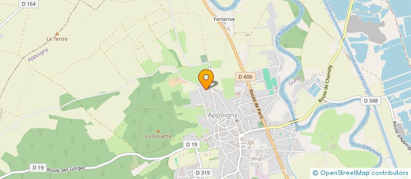 localisation de l'entreprise SCI PRAM 2  APPOIGNY