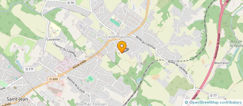 localisation de l'entreprise SCI PRAM  SAINT-LOUP-CAMMAS