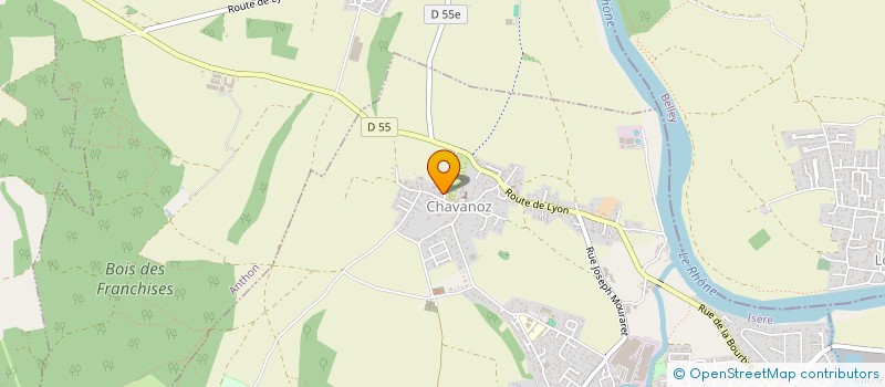 localisation de l'entreprise SCI PRAM  CHAVANOZ