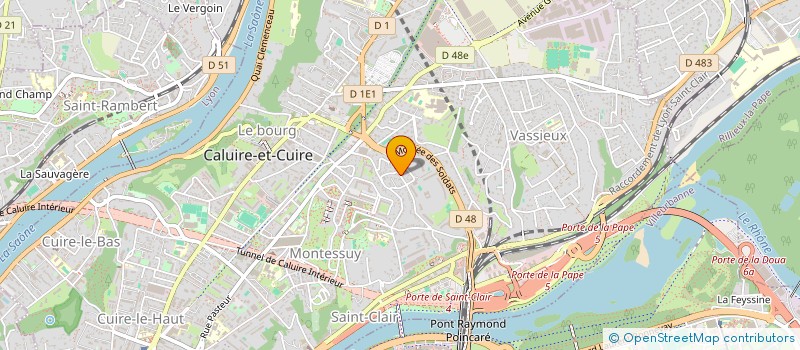 localisation de l'entreprise SCI PRAMONT  CALUIRE-ET-CUIRE