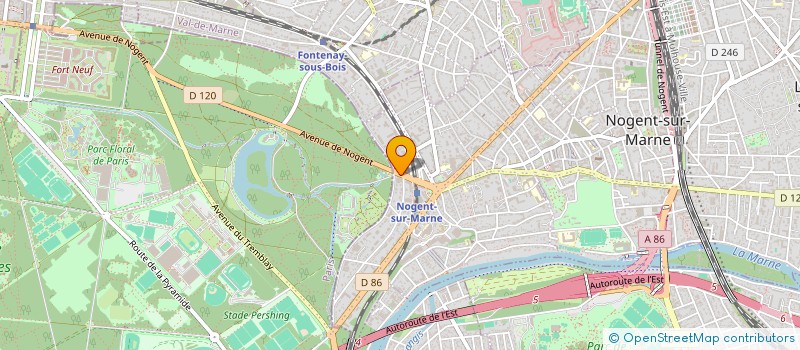 localisation de l'entreprise SCI PRANDI CLEMENCEAU à NOGENT-SUR-MARNE