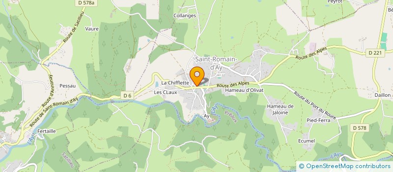 localisation de l'entreprise SCI PRAPERIER  SAINT-ROMAIN-D'AY