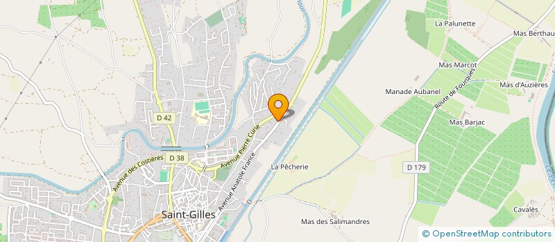 localisation de l'entreprise SCI PRAPOUTEL ENCINAS  SAINT-GILLES