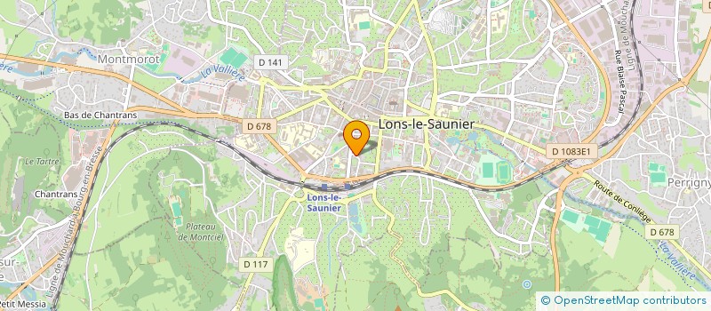 localisation de l'entreprise SCI PRASLIN  LONS-LE-SAUNIER