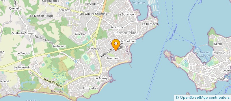 localisation de l'entreprise SCI PRASLIN  LARMOR-PLAGE