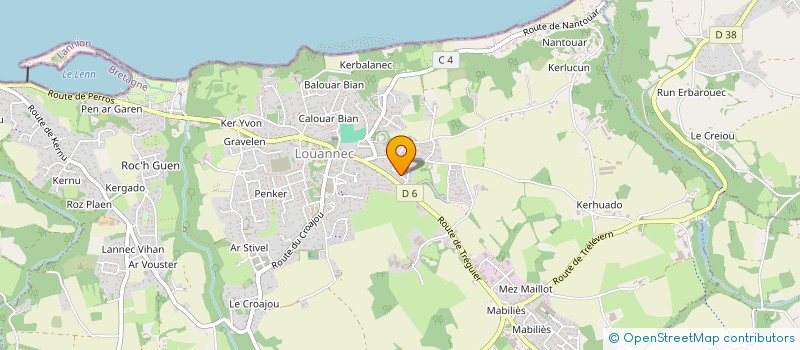 localisation de l'entreprise SCI PRAT-CHAPON  SAINT-QUAY-PERROS