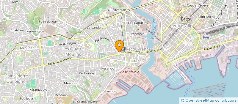 localisation de l'entreprise SCI PRAT LEDAN  BREST