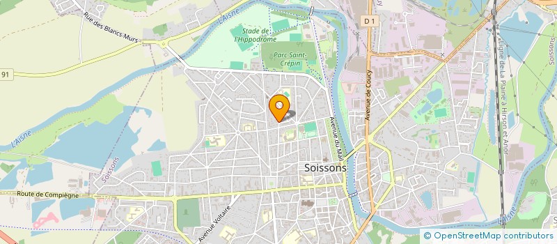 localisation de l'entreprise SCI PRAT MEUR à SOISSONS
